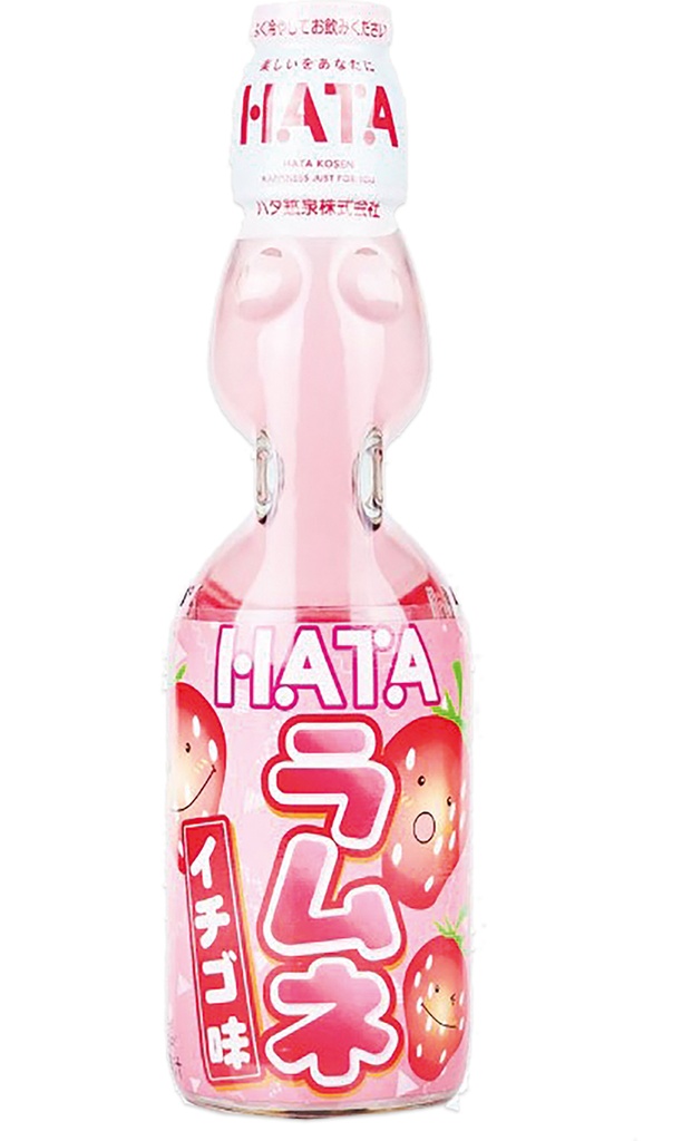 HATA KOSEN Ramune Frisdrank met Aardbeismaak 30X200ml