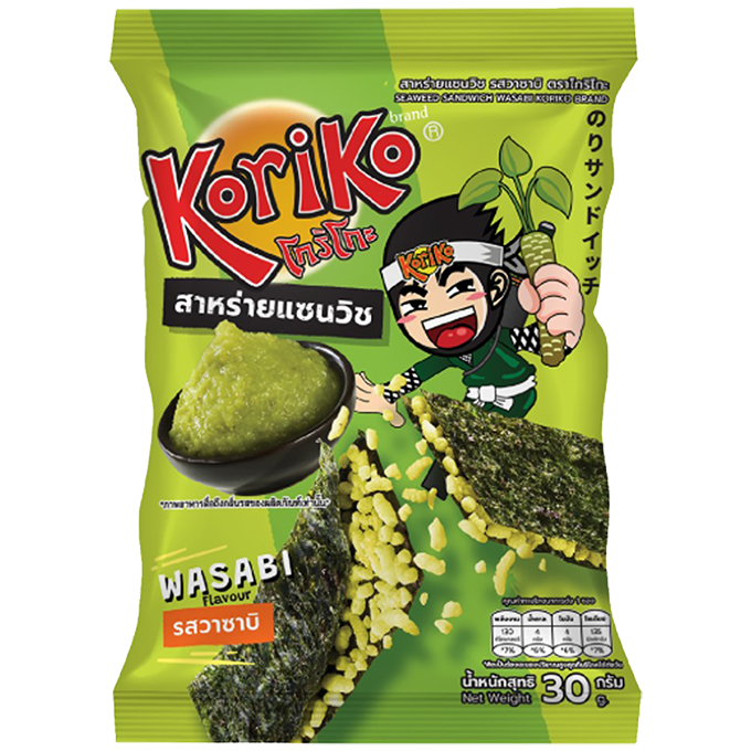 KORIKO Krokant Broodje Zeewier Gevuld met Krokante Rijst en