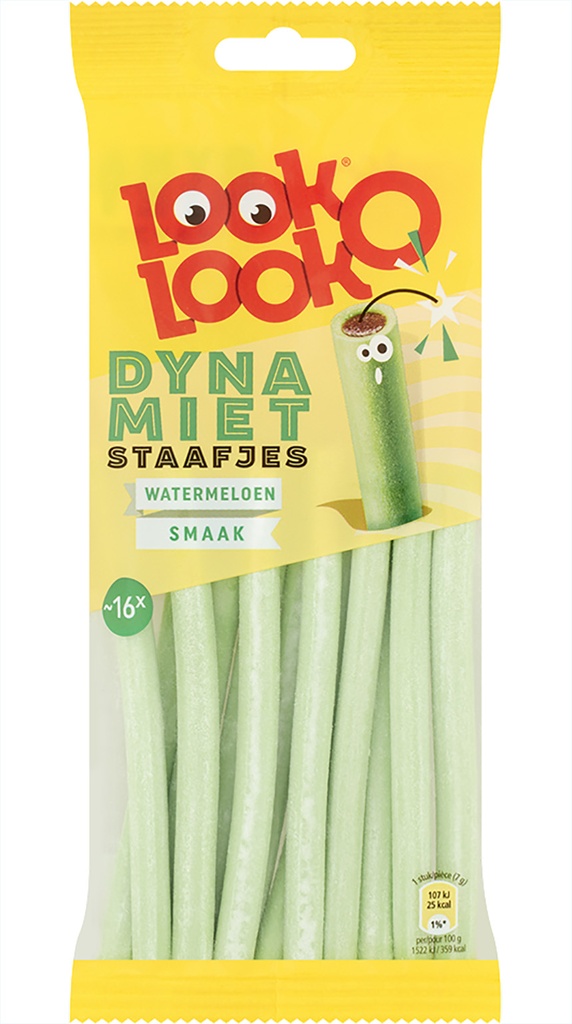 LOOK-O-LOOK Dynamiet Staafjes Watermeloen Smaak 15x113g