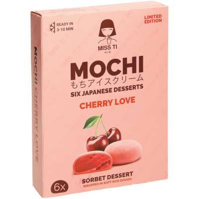 Mochi-kersensorbet in rijstdeeg 48,6%