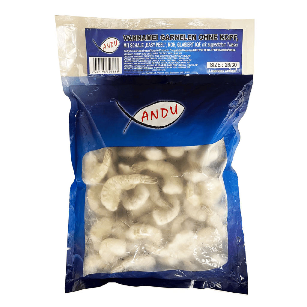 Vannamei garnalen (Litopenaueus vannamei) zonder kop