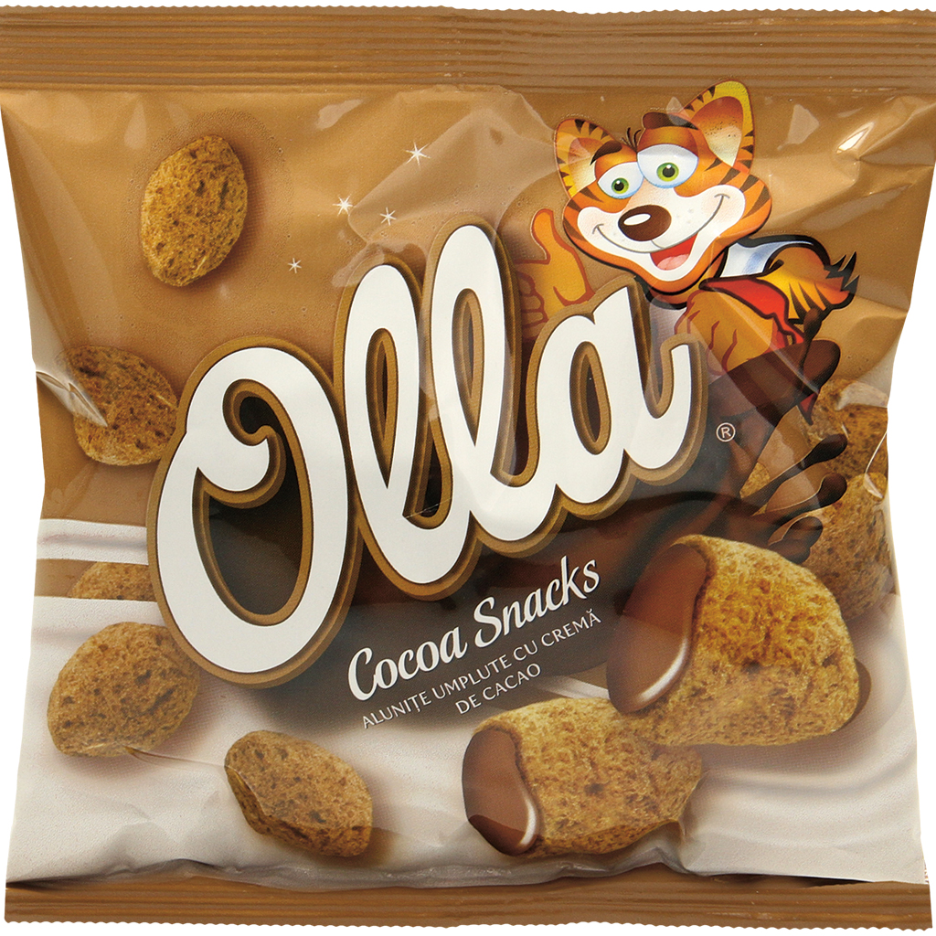 OLLA SNACKS - Хрустящие подушечки из круп и какао с 50% кака