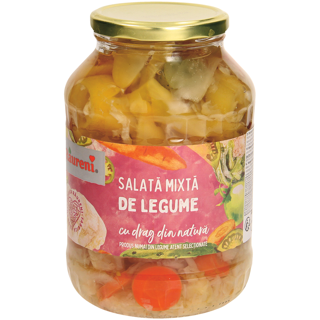 "Salata mixta de legume" - Овощной салат в рассоле. Пастериз