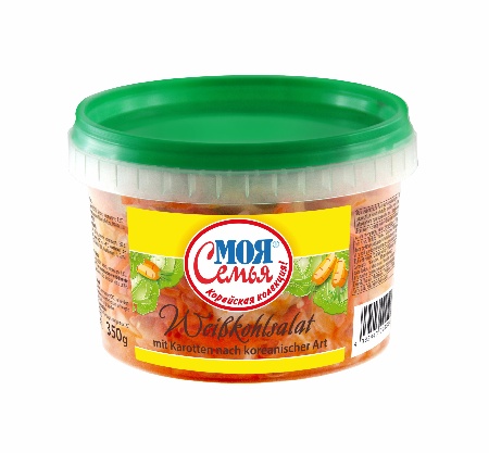 Wittekool salade met wortelen op Koreaanse wijze