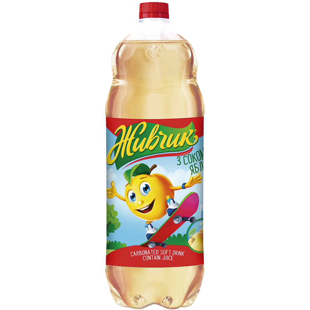 "ZHIVCHIK" Koolzuurhoudende frisdrank met appelsmaak