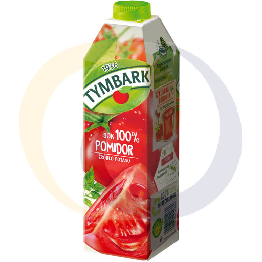 100% томатный сок без сахара, упаковка 1.0л Tymbark