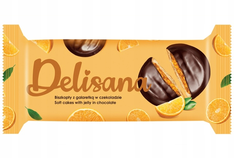 Деликпол Пати Яффа Апельсиновые Печенья с Апельсиновым Желе