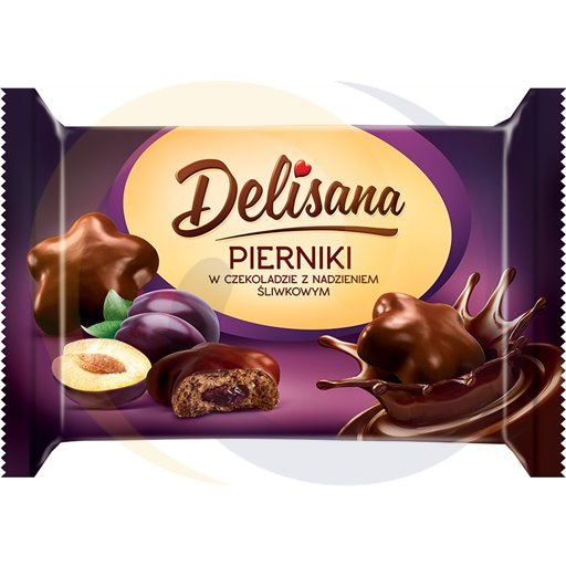 Z Lindowa Peperkoeksterren met Pruimenvulling in Chocolade 200 g