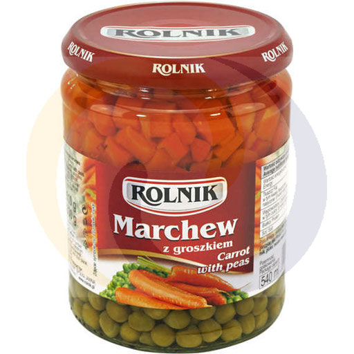 Rolnik Wortelen met erwten 540ml