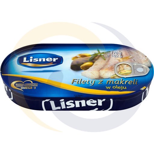 Lisner Makreelfilets in Olie 170 g