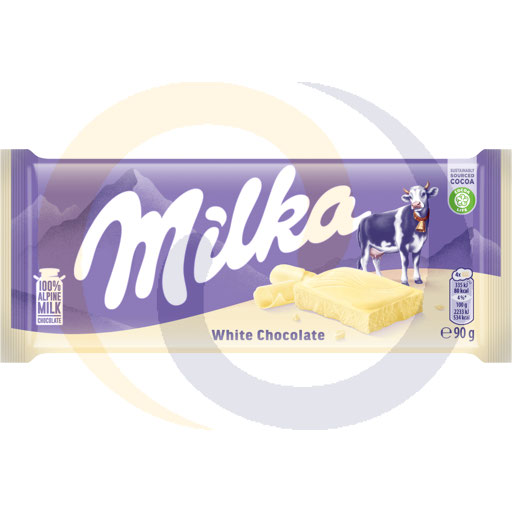 Шоколад белый Milka 90г/24шт Mondelez