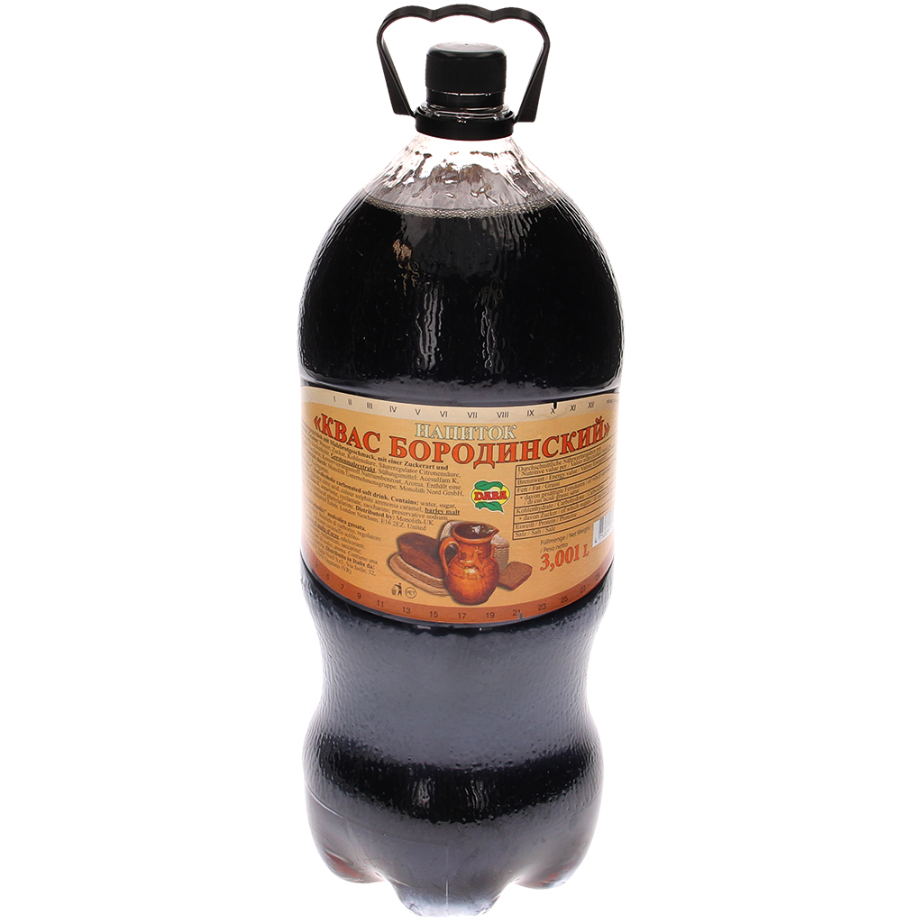 Verfrissingsdrank met moutbroodsmaak "Kwas Borodinskij"
