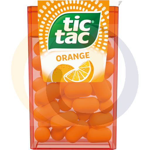 Tic Tac Sinaasappel Smaak Suiker Gecoate Snoepjes 18 g