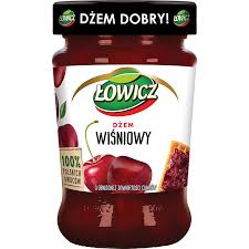 Łowicz Варенье из кислой вишни 100% фруктовый вкус 280г