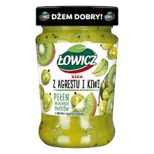 Jam n/s kruisbes-kiwi Łowicz 280g / 8st E Agros Nova