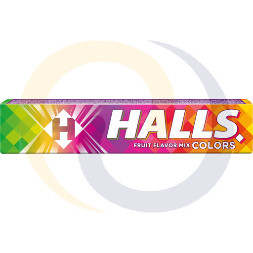 Halls Fruit Flavour Mix Kleuren Snoepjes 33,5 g