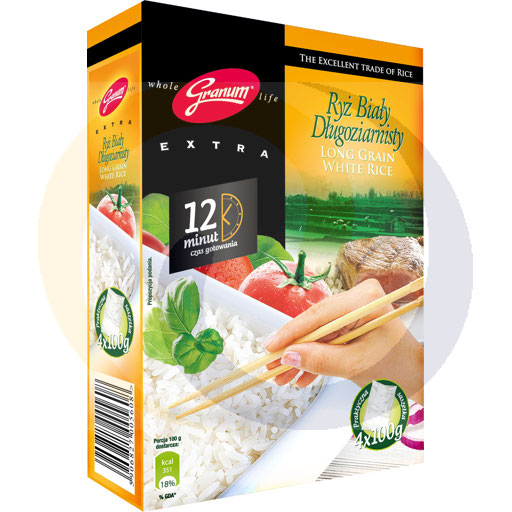 Langkorrelige witte rijst Granum 400g