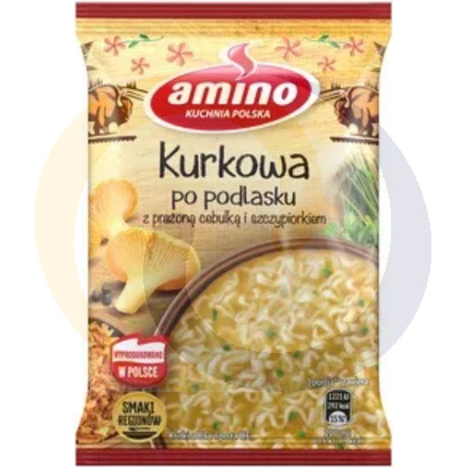Amino Kurkowa Podlaskie Stijl met Geroosterde Uien en Bieslook Instant Soep 61 g
