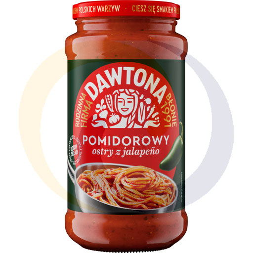 Kruiden tomatensaus met jalapeno 520g/8stuks Dawtona