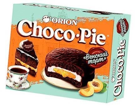 Orion Choco-Pie koekjes met abrikozenvulling 360g