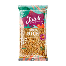 Jaivir gepofte rijst-karamelreep 62g