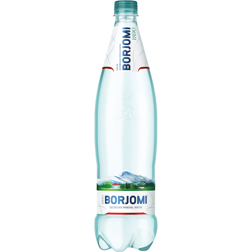 Natuurlijk mineraalwater met koolzuur "Borjomi" PET