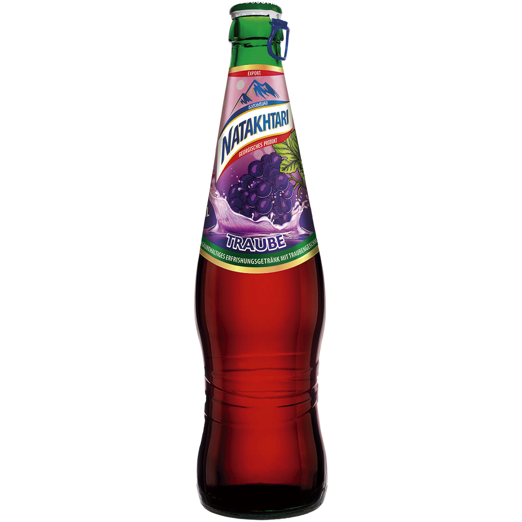 NATAKHTARI Koolzuurhoudende frisdrank met druivensmaak.