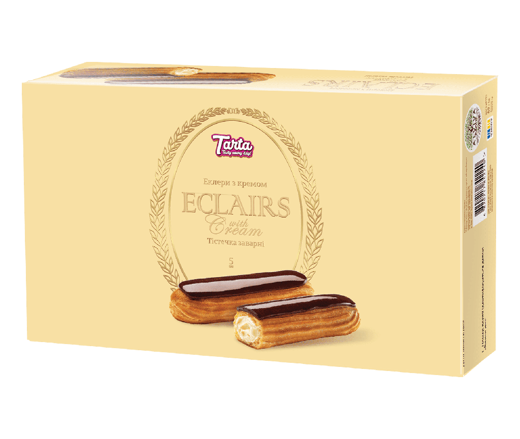 TARTAARTJES CUSTARD ECLAIR MET ROOM