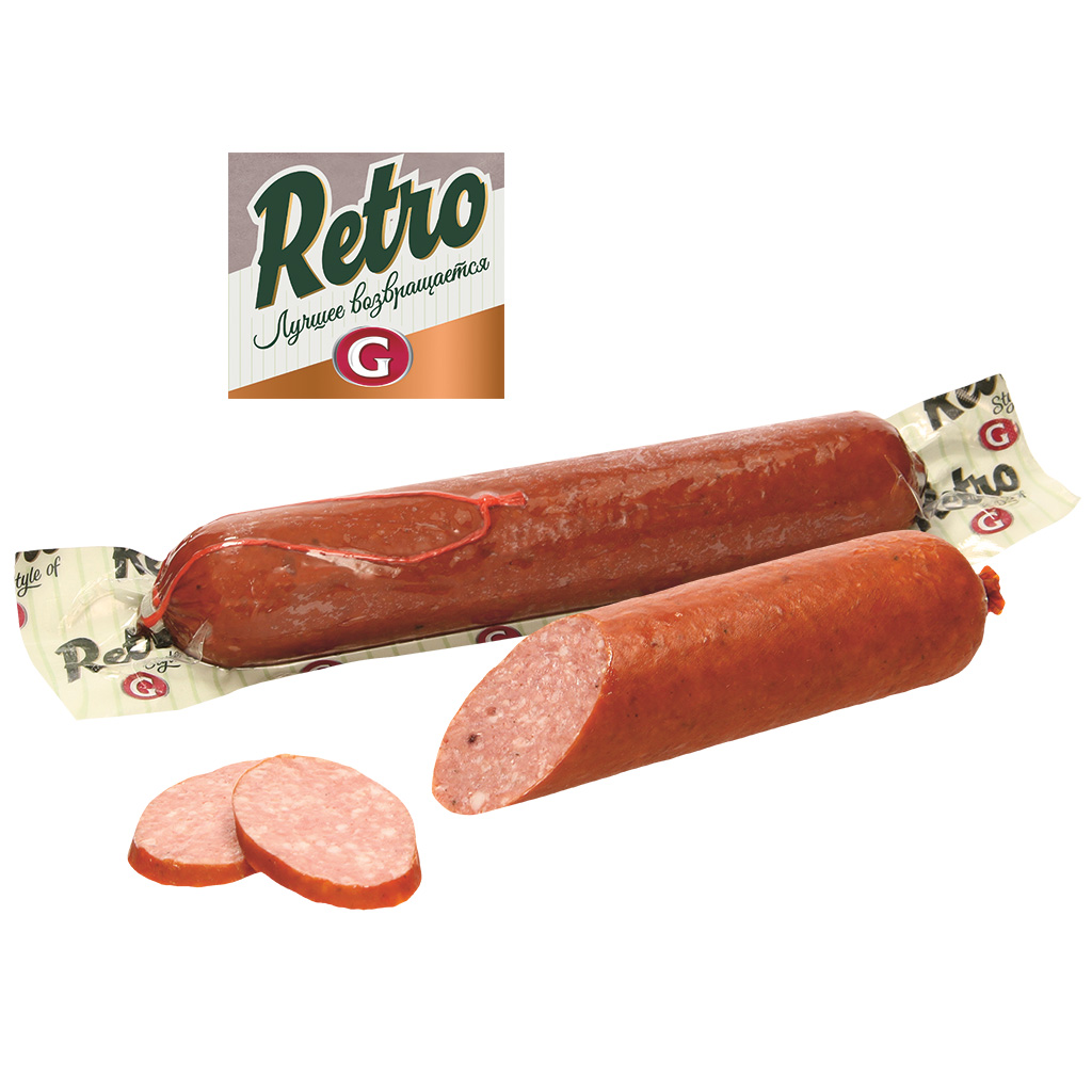 Retro Servelat Kooksalami, gerookt