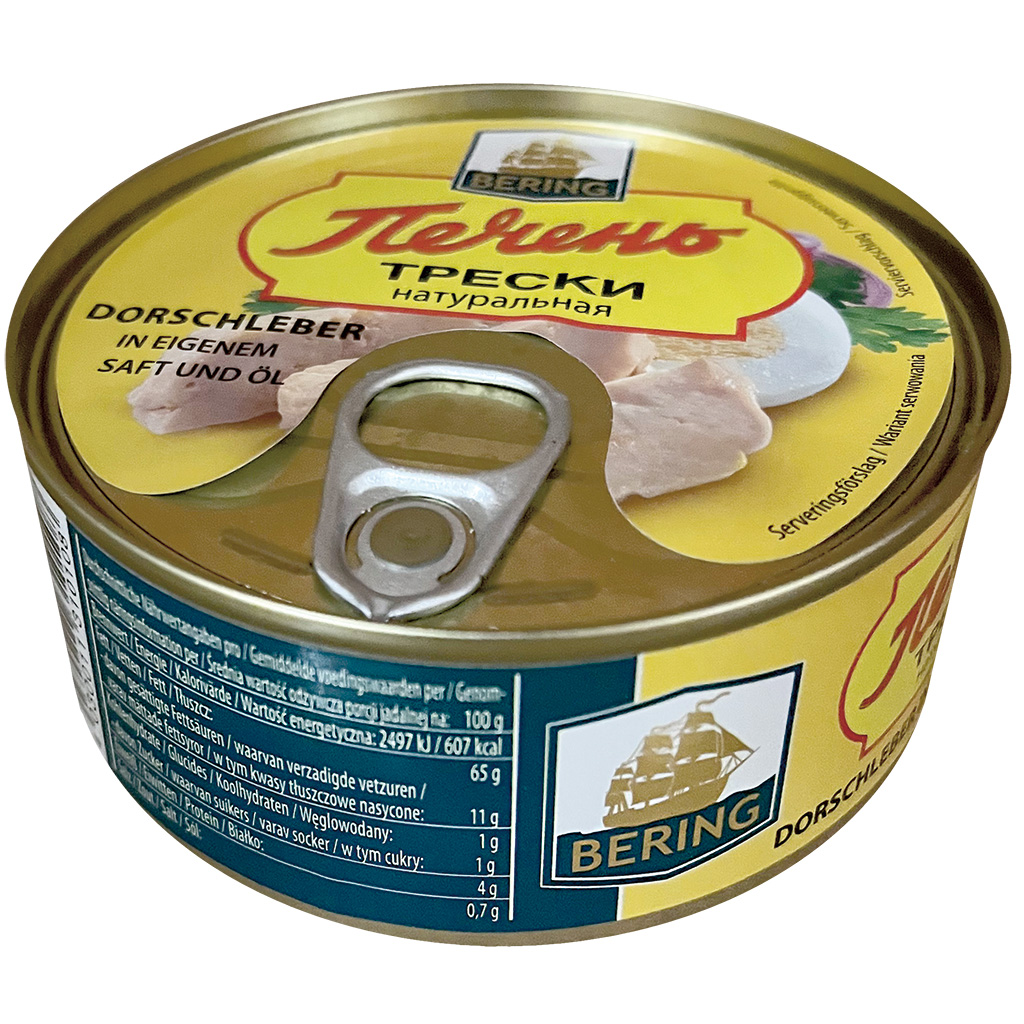 Печень трески в собственном соку и масле