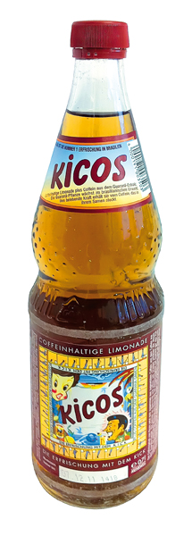 Caffeïnehoudende limonade "Kicos" de verfrissing met de kick