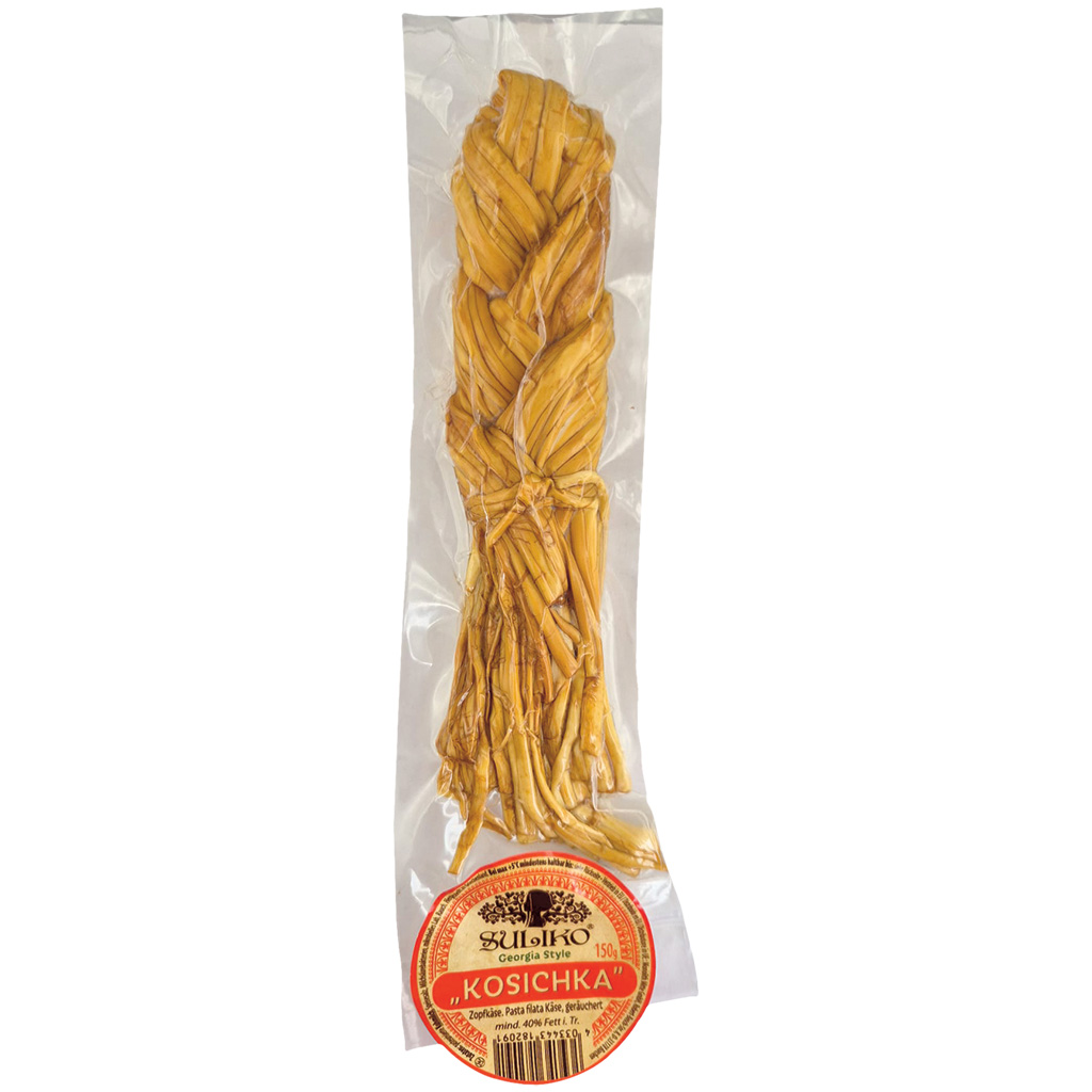 "Kosichka" Vlechtkaas. Pasta filata kaas, gerookt, min. 40%