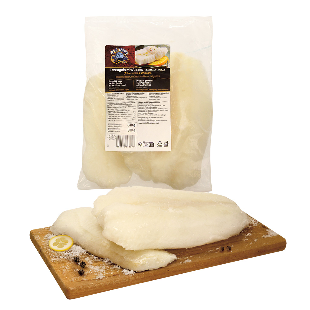 Product met Alaska-zaalvisfilet (Atheresthes stomias)