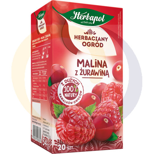 Чайный сад малина клюква 20т/10шт Herbapol Kr