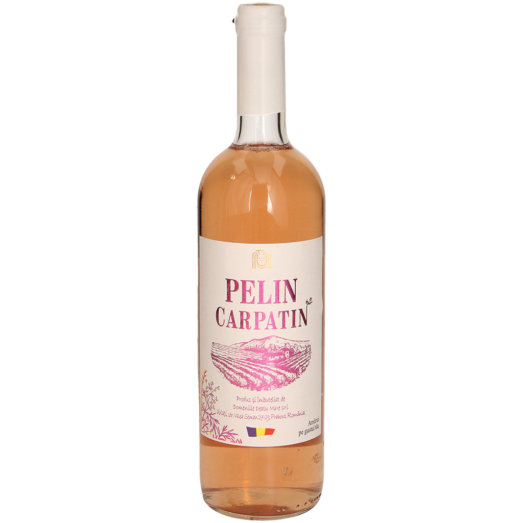 Pelin De Urlati-Wermutwijn uit Roemenië, rosé, halfdroog