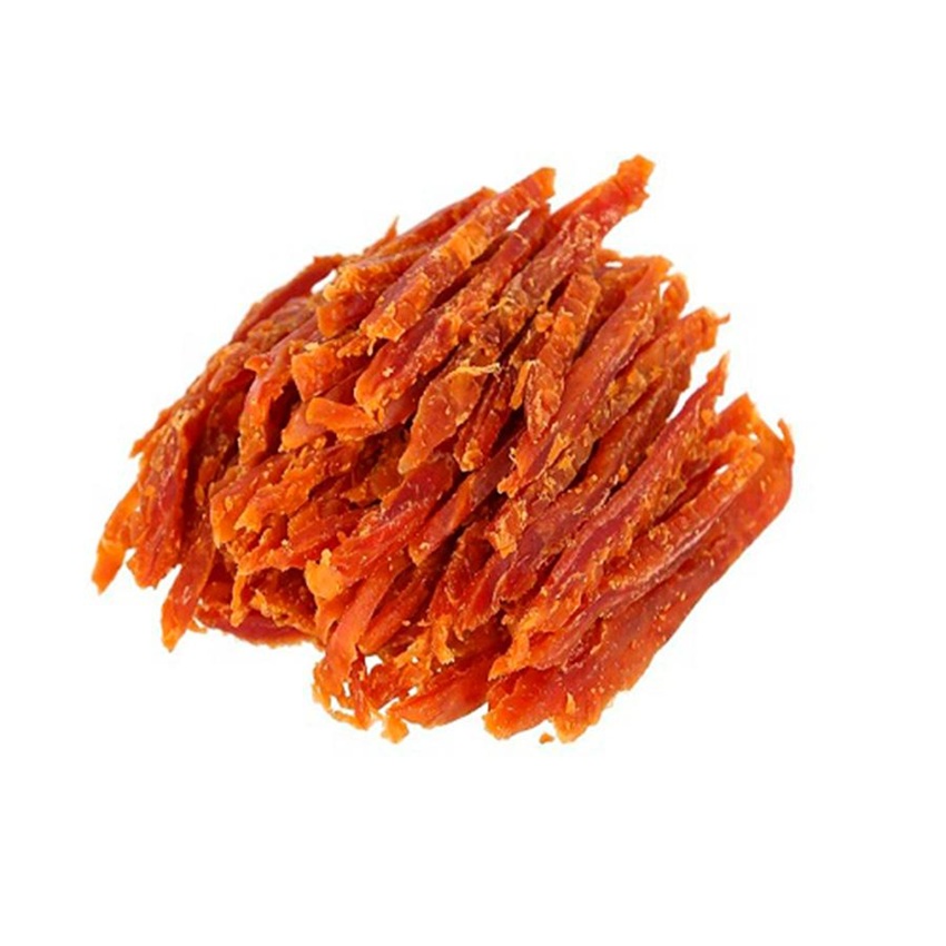 Snack van Blauwe Wittling, in reepjes, met 1% chili, gezoute