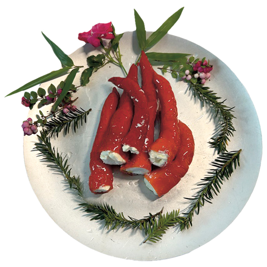 Красный перец "Ломбарди", фаршированный сливочным сыром