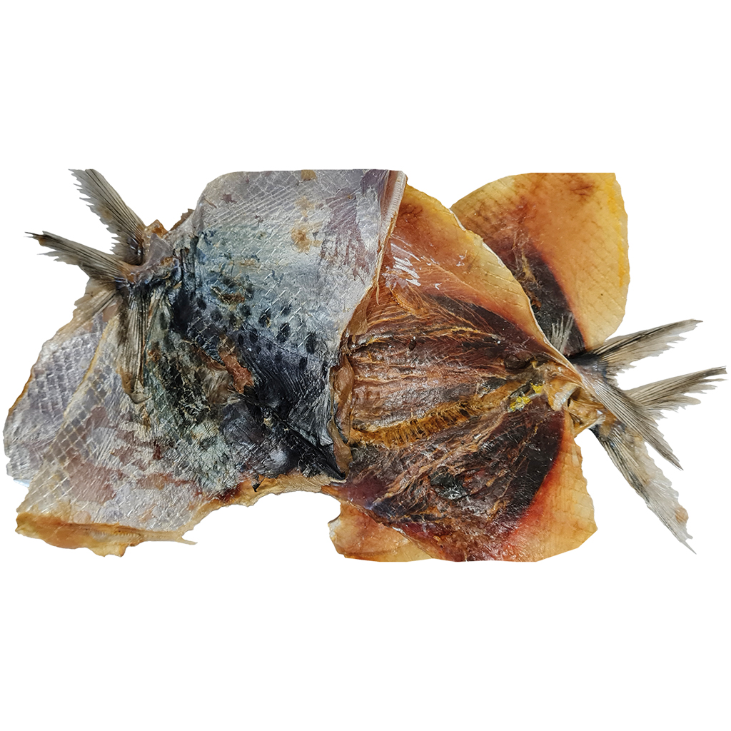 Snack van Oost-Aziatische maanbaars (Mene maculata) met huid