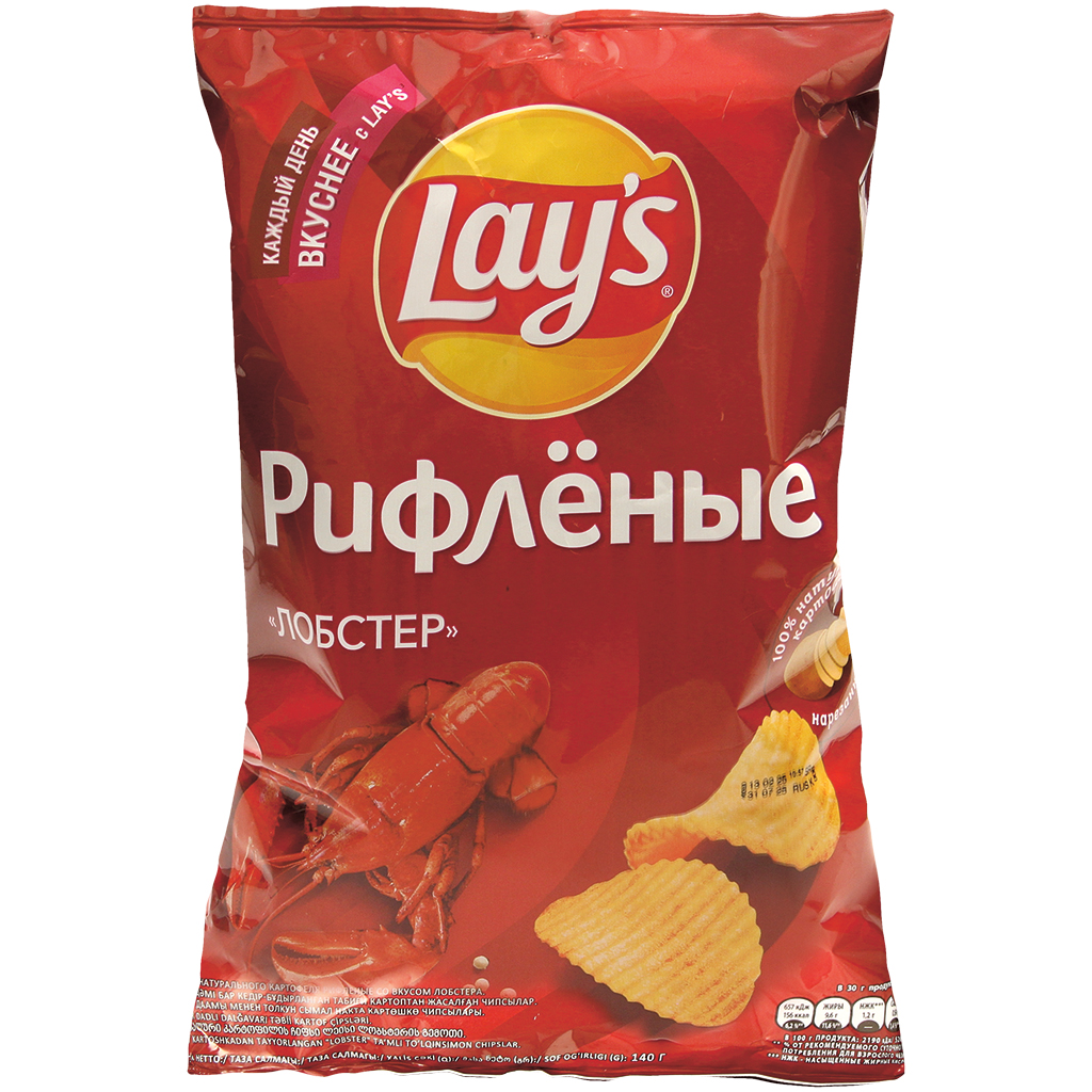 Lays aardappelchips met kreeftsmaken