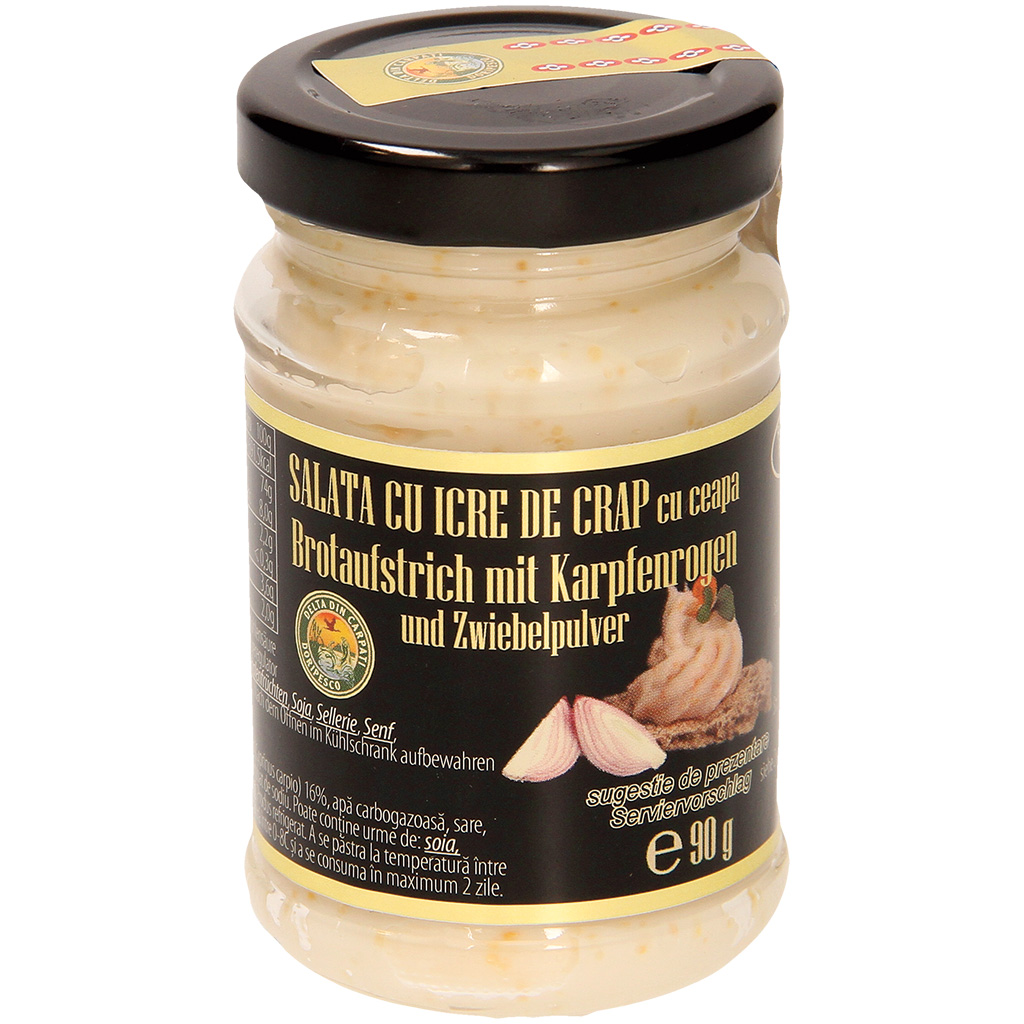 Крем с икрой карпа и луком