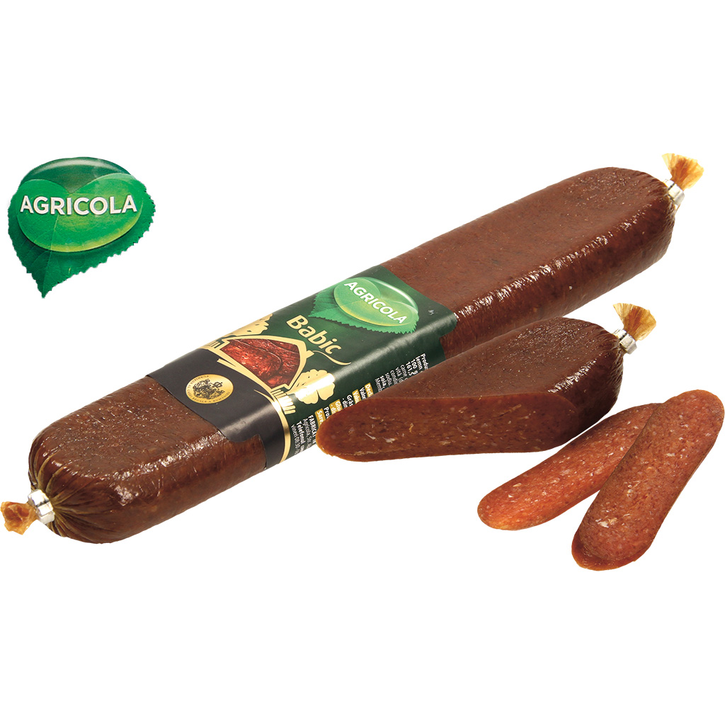 Сыровяленая колбаса из баранины и говядины, копченая