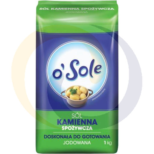Йодированная каменная соль o`Sole 1.0кг/10шт Cenos