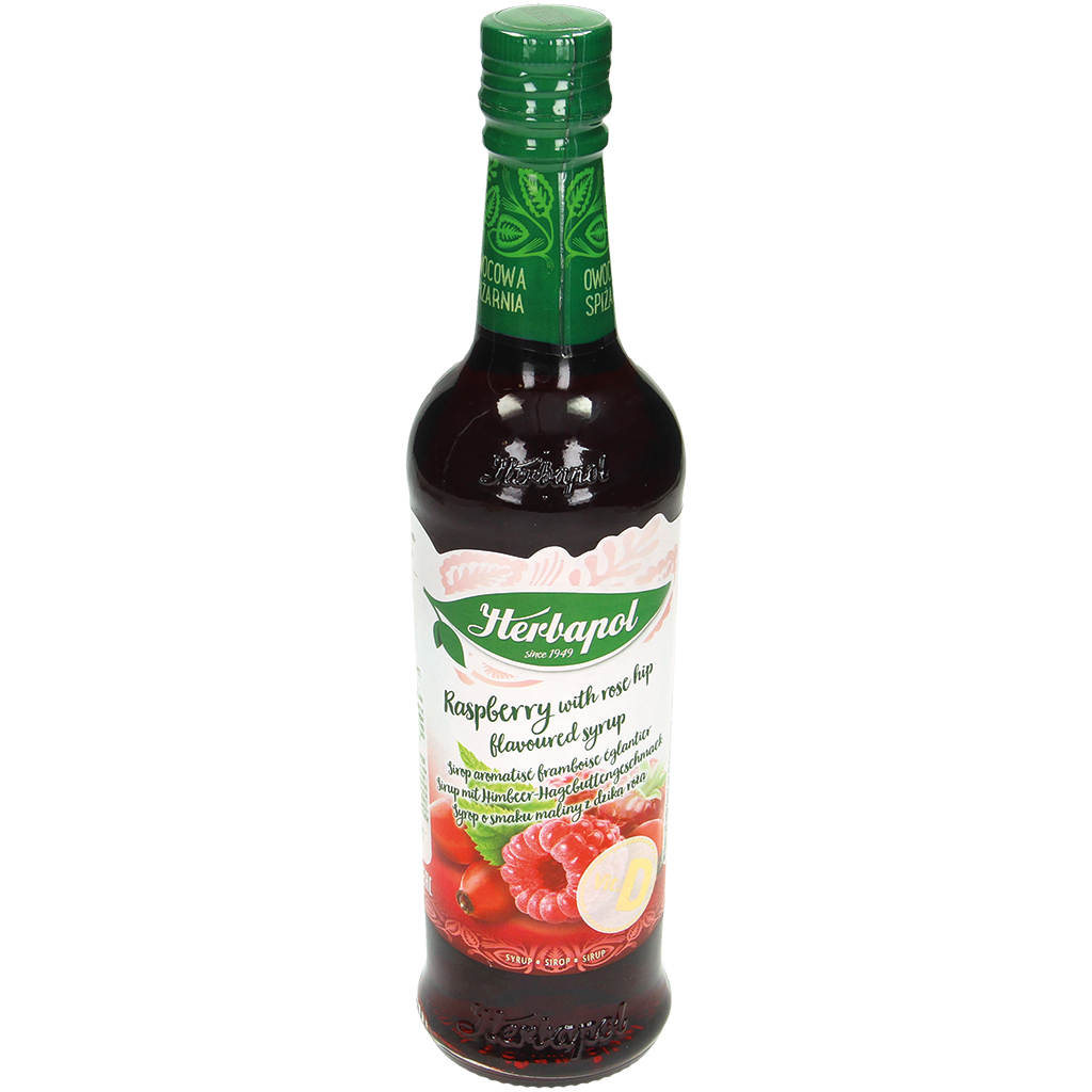 Сироп со вкусом малины с шиповником