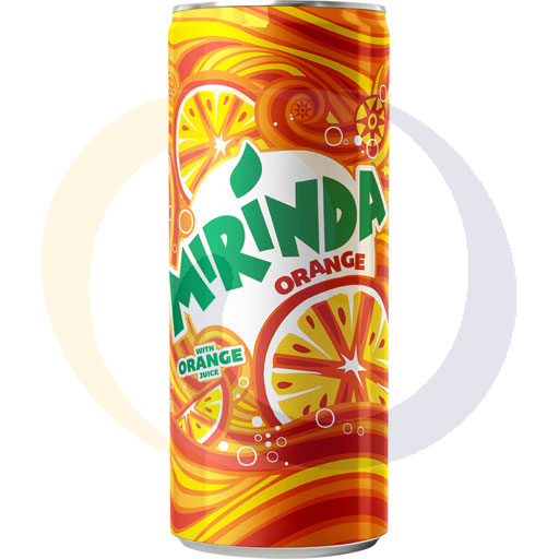 Газированный напиток. Mirinda Orange банка 0,33л/24шт Pepsi