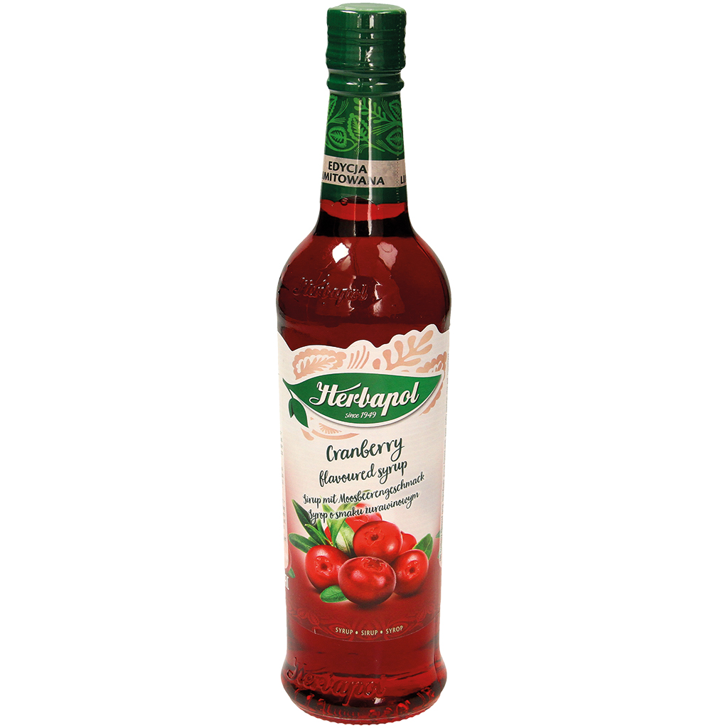 Siroop met veenbessen smaak