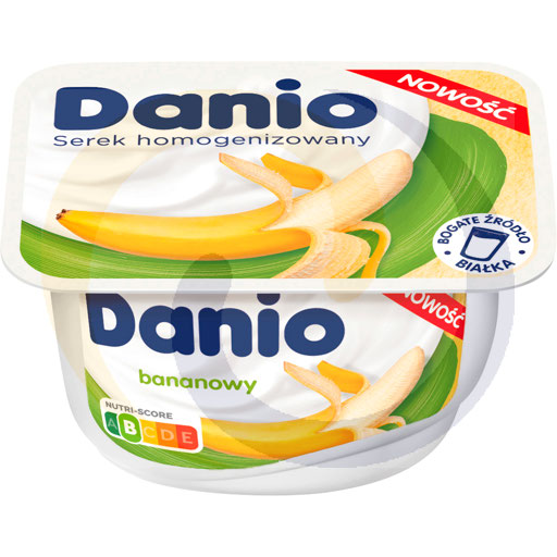 Danone Homogene kaas Danio banaan 130g