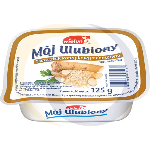Hüttenkäse met mierikswortel 125g Wieluń