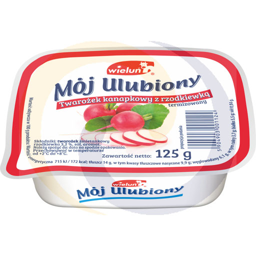 Творожный бутерброд с редисом 125г Велюнь