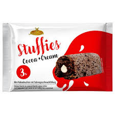 Mini-cakejes met cacao en slagroomcrème 3x45g