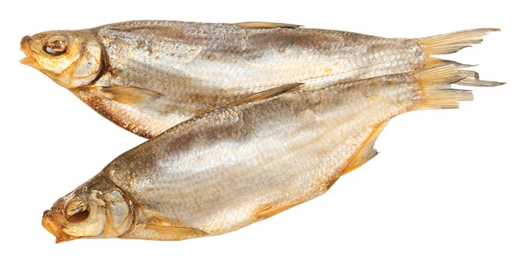 Рыбец вялено-сушёный, не потрошёный